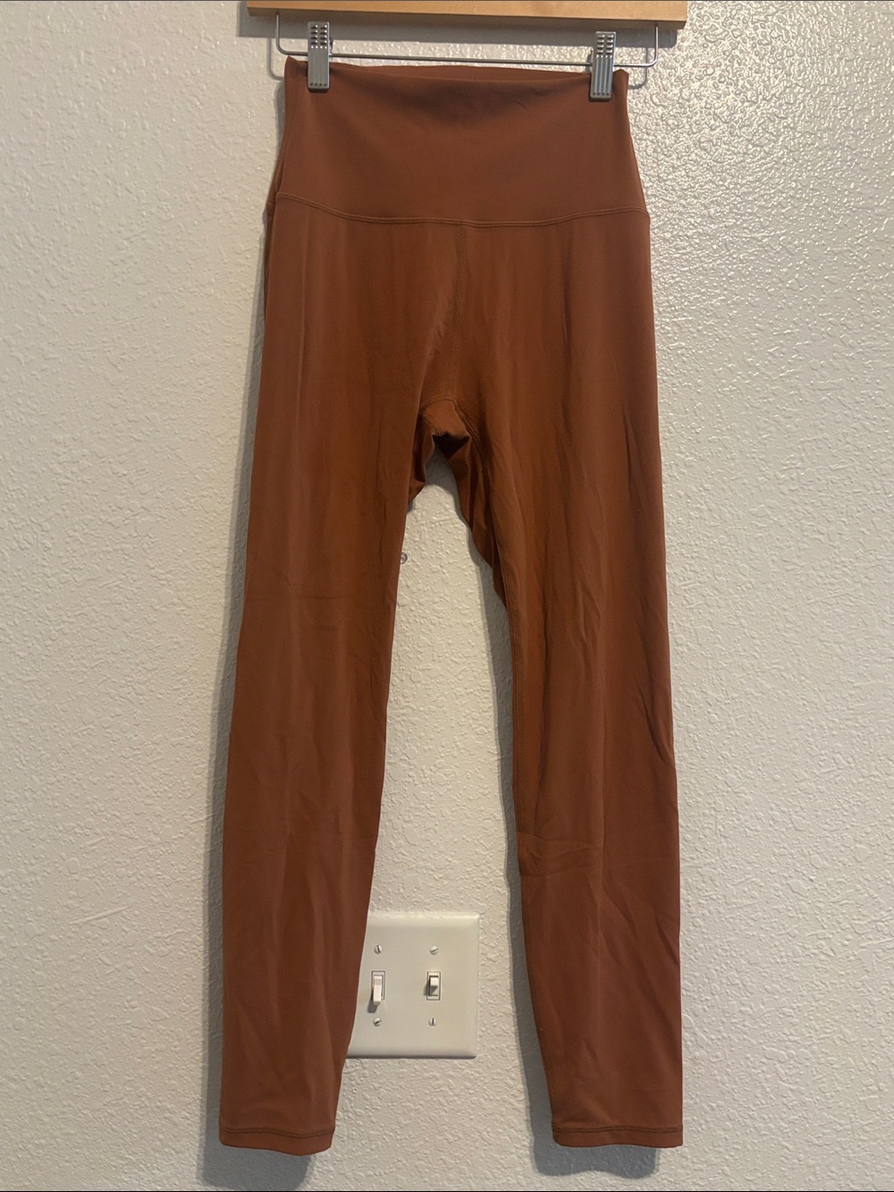 High-Rise Rust Brown Leggings for Women